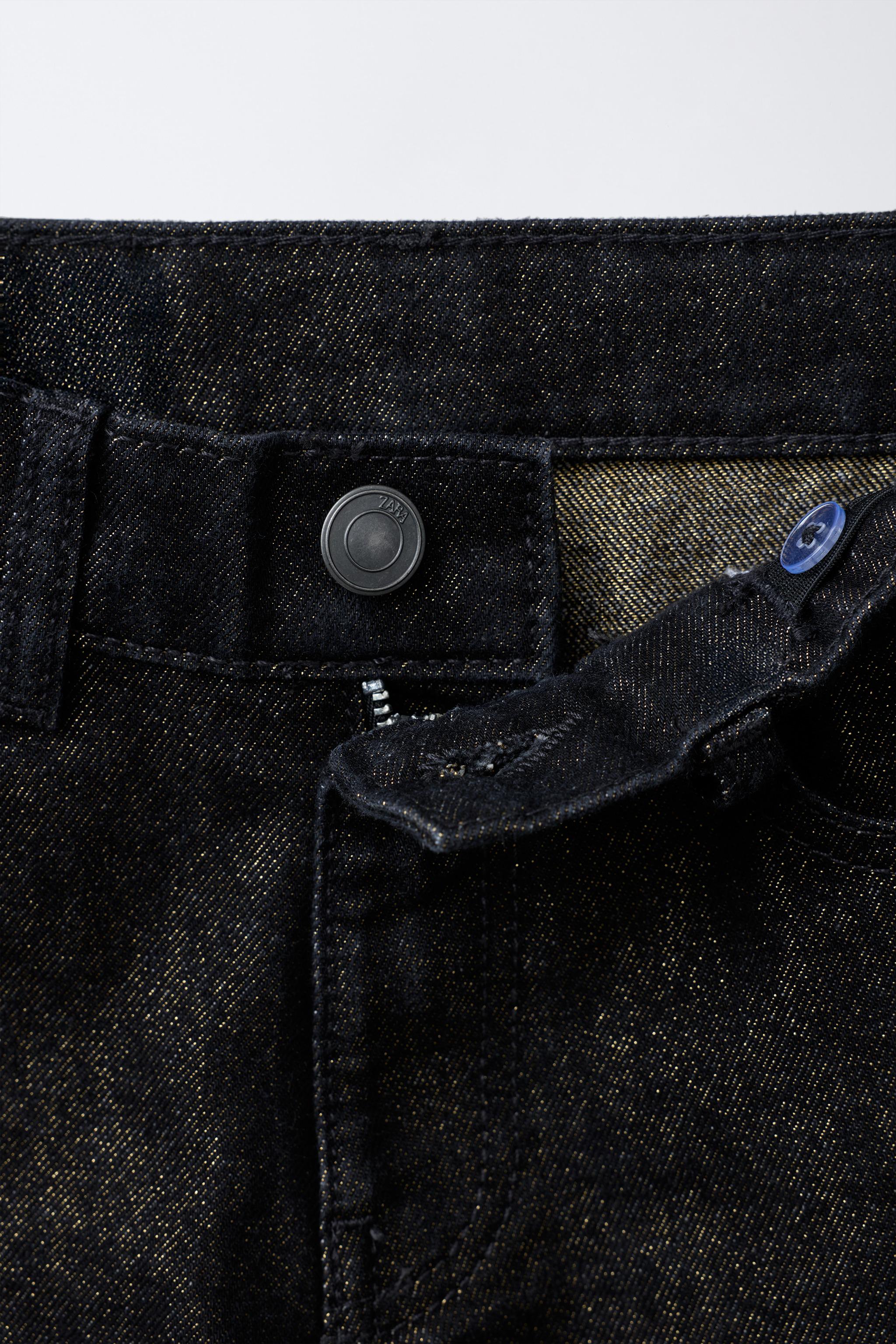 JEAN LARGE EFFET MÉTALLISÉ